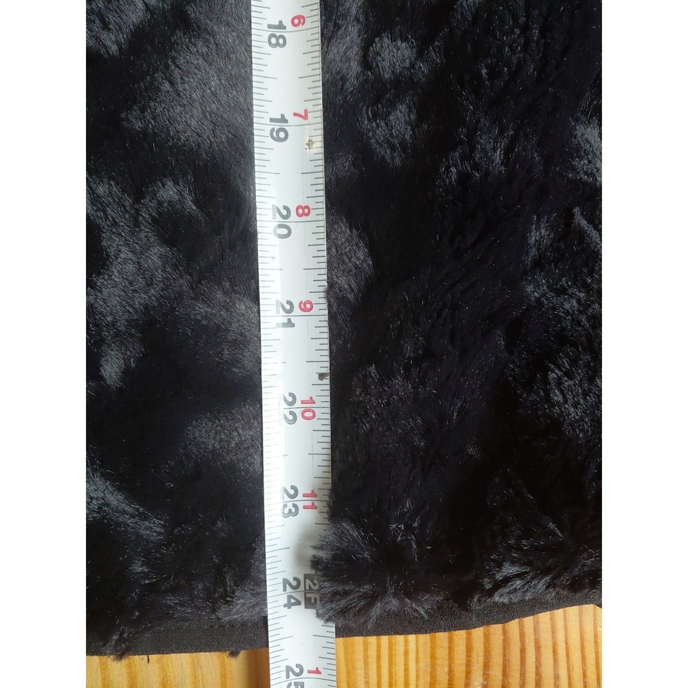 Women's 90s Y2k Faux Fur Vest Sz L Quiet Luxury Going Out Mob Wife Boho‎ Chic - Picture 7 of 8